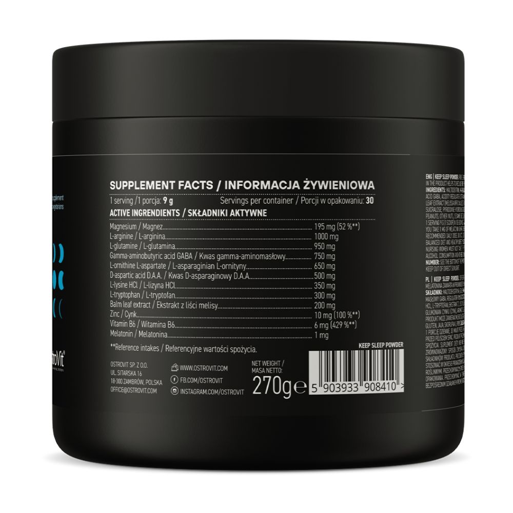 Порошок для сна OstroVit Keep 270 г — изображение 2
