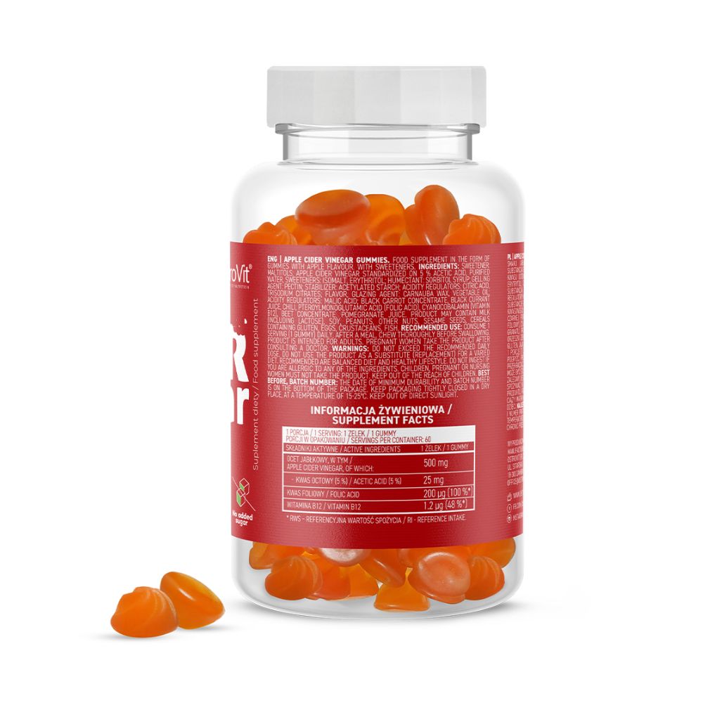 Жевательные конфеты OstroVit со вкусом яблочного уксуса, 60 шт. — изображение 2