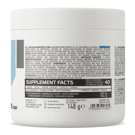 OstroVit Creatine Monohydrate 3300 mg 120 капсул — изображение 2