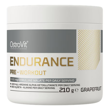 Предтренировочный комплекс OstroVit Endurance, 210 г, со вкусом грейпфрута.