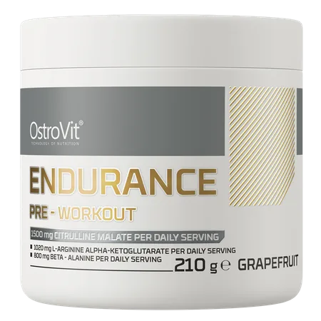 Предтренировочный комплекс OstroVit Endurance, 210 г, со вкусом грейпфрута.