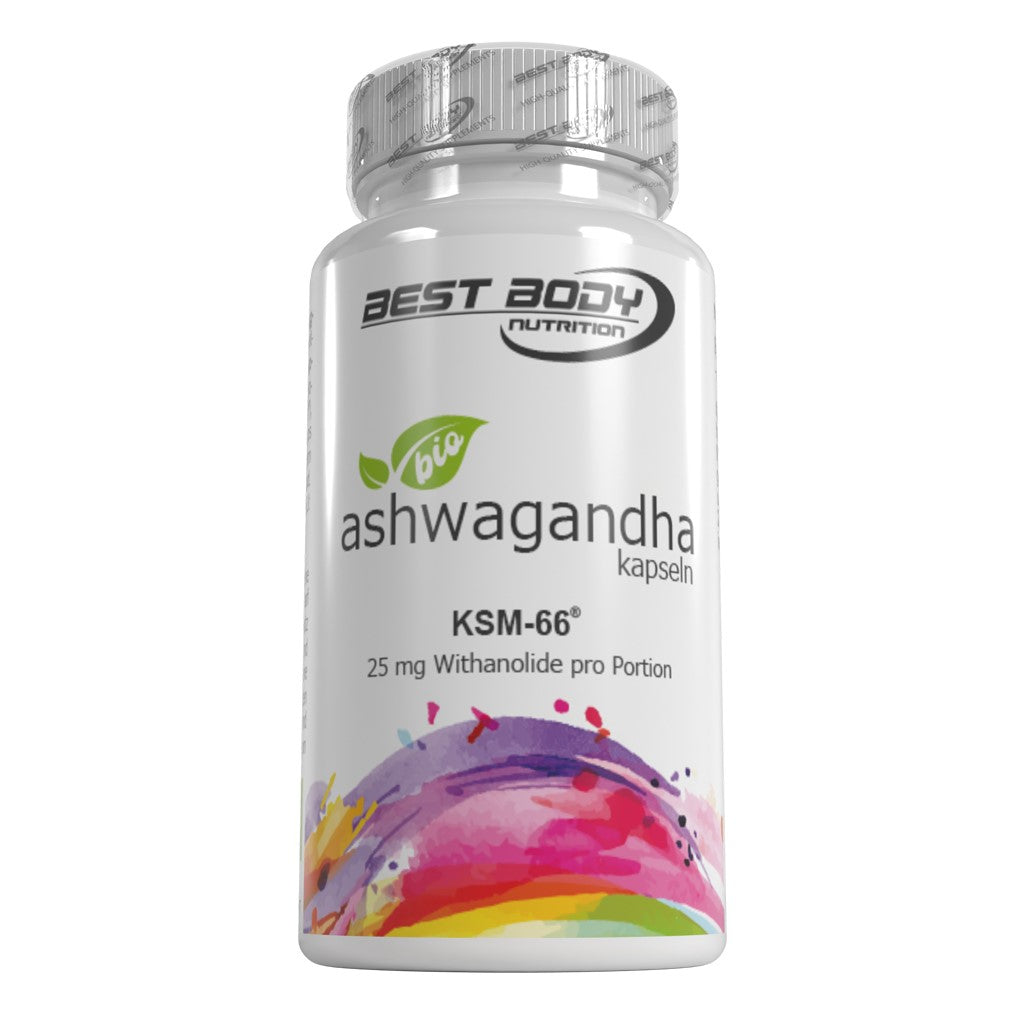 Органическая ашваганда от Best Body Nutrition, 60 капсул.
