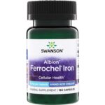 Swanson Albion Ferrochel IRON 18mg 180 caps.
