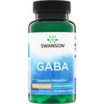 Swanson GABA 750 мг, 60 капсул.