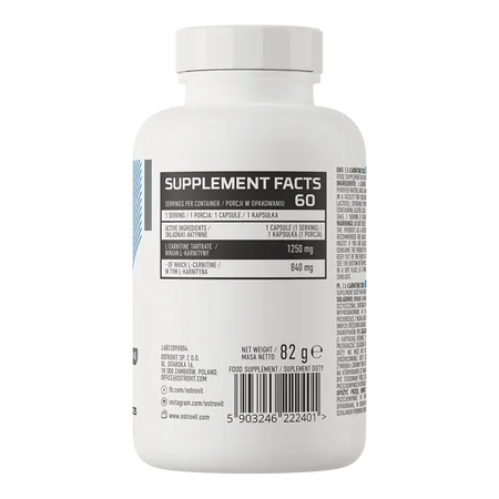 L-Carnitine 1250MG 60 капсул — изображение 2