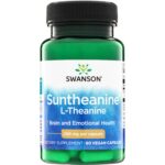 Swanson Suntheanine L-теанин 200 мг, 60 капсул.