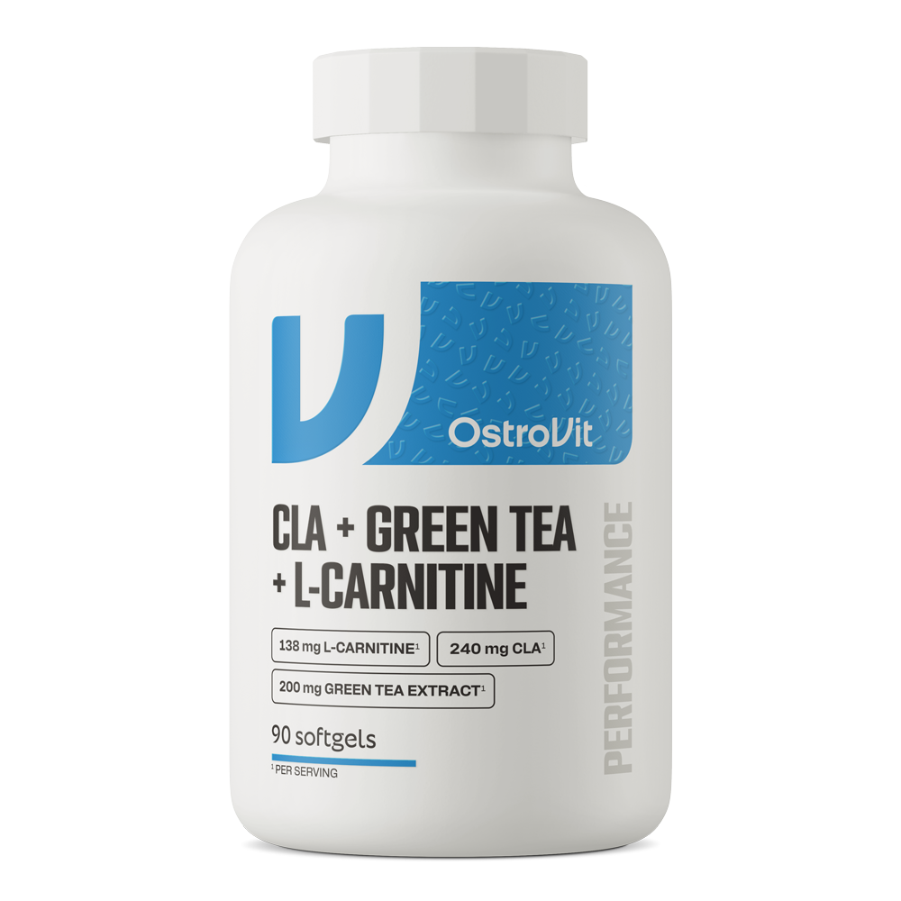 OstroVit CLA + Зеленый чай + L-карнитин – 90 капсул