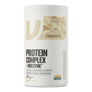 Протеиновый комплекс OstroVit + DigeZyme 390 г – белый шоколад